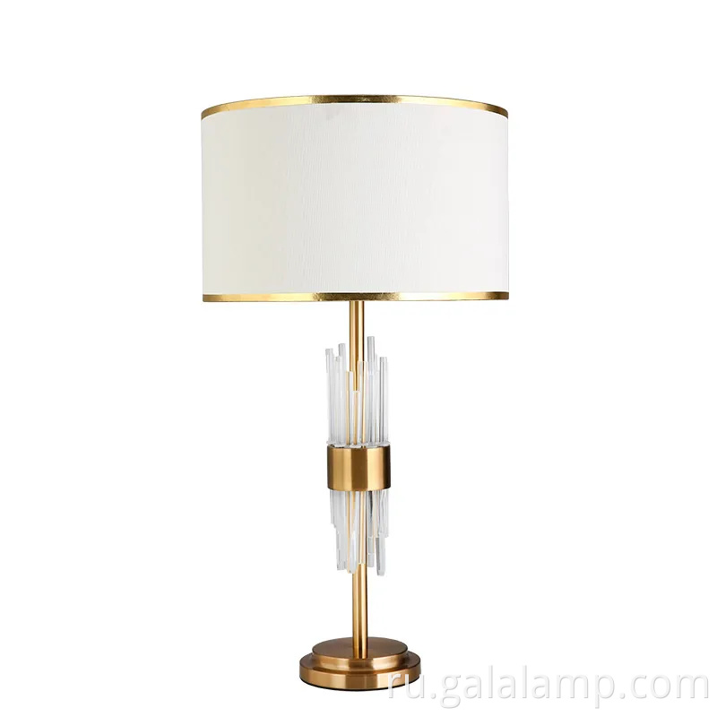 Современная светодиодная хрустальная стальная настольная лампа для современных спальни